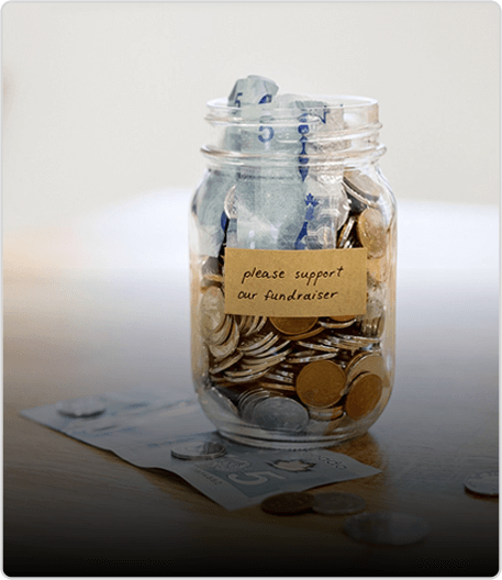 Raise funds through donations and purpose-driven events